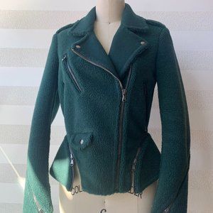 3.1 Phillip Lim - Peplum Shearling Moto Jacket